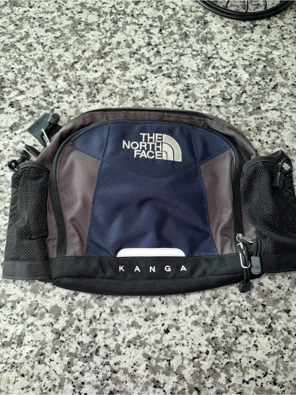 The North Face Kanga Waist Pack in Navy and Brown